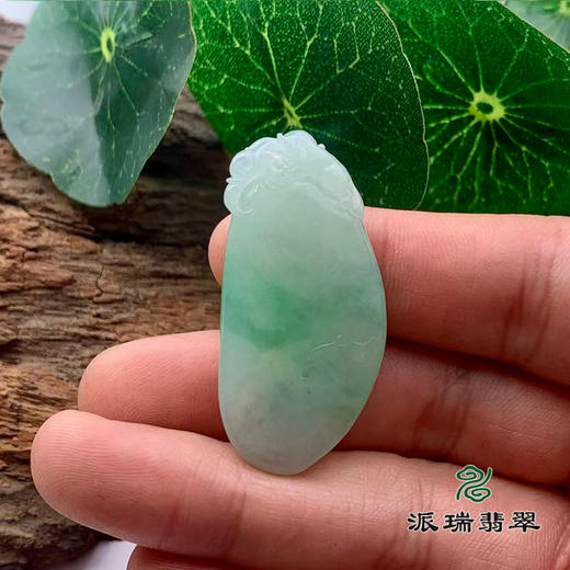 派瑞翡翠 翡翠挂件 糯种 飘花 商品图2