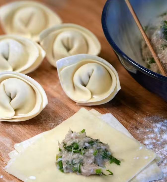 春日寻鲜.300g刀鱼馄饨 原味/荠菜/韭菜 纯手工制作 鲜香嫩滑