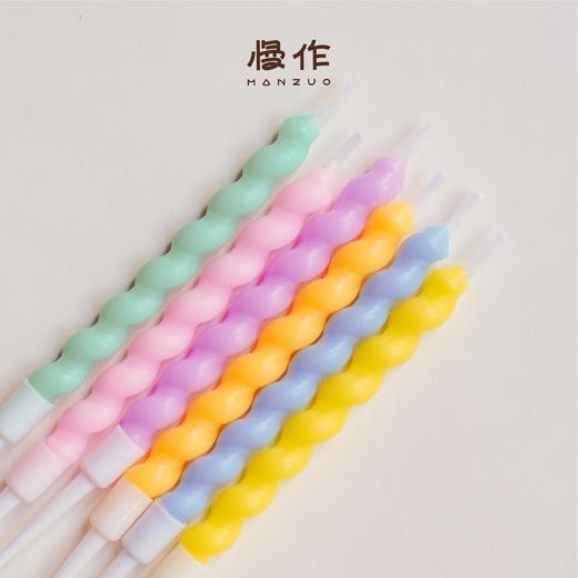 马卡龙扭扭蜡烛1支（颜色随机） 商品图0