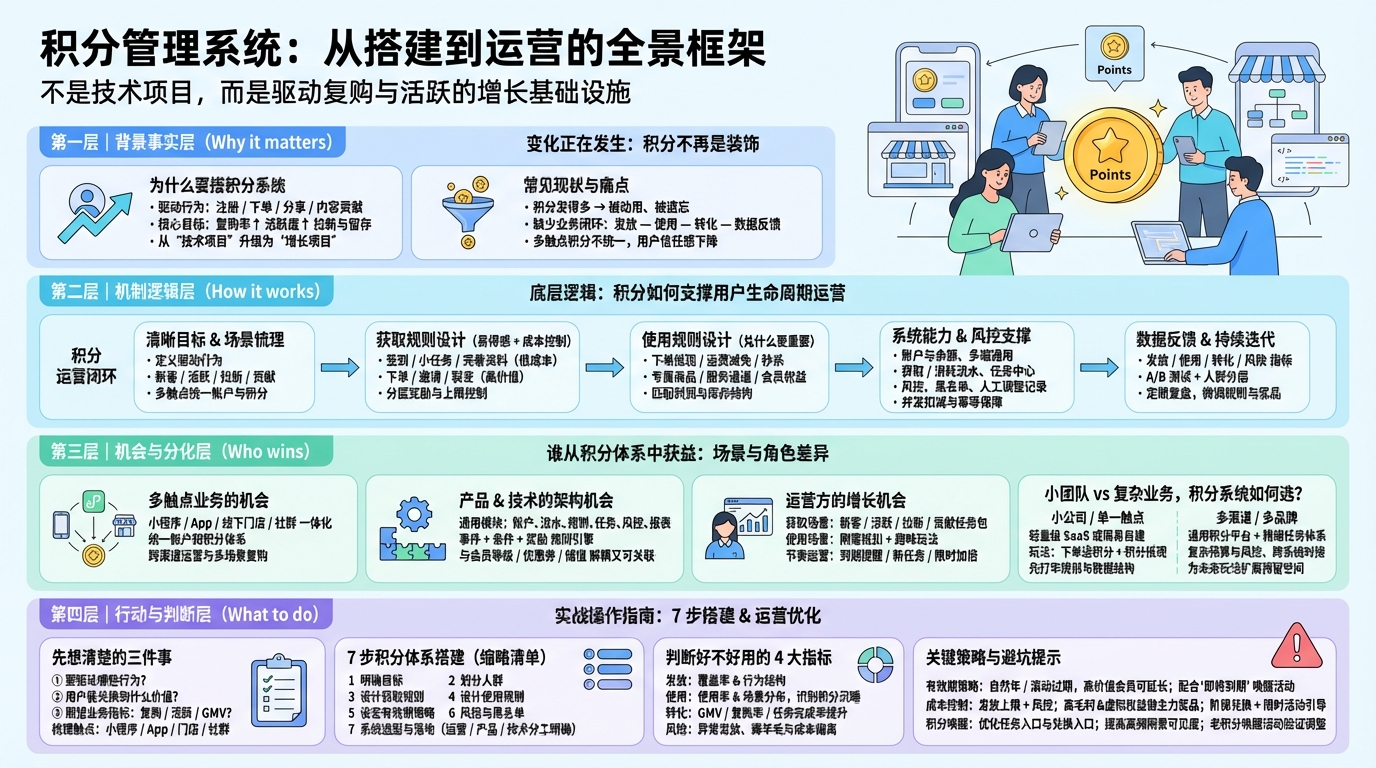 一、搭建积分管理系统前，要先想清楚什么
