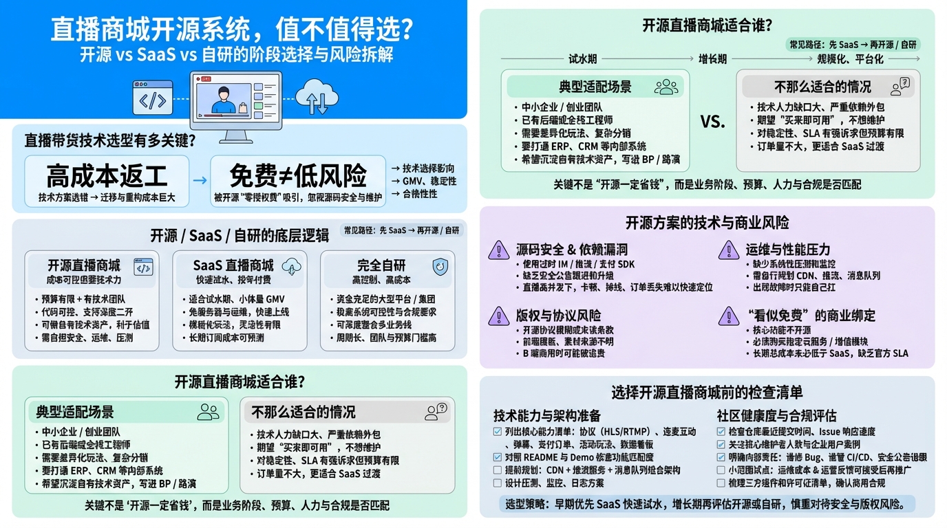 直播商城开源系统适合哪些场景？