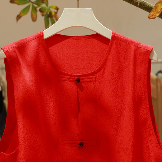 【抖音专属】圆领马甲(24704768丹罽) 商品图1