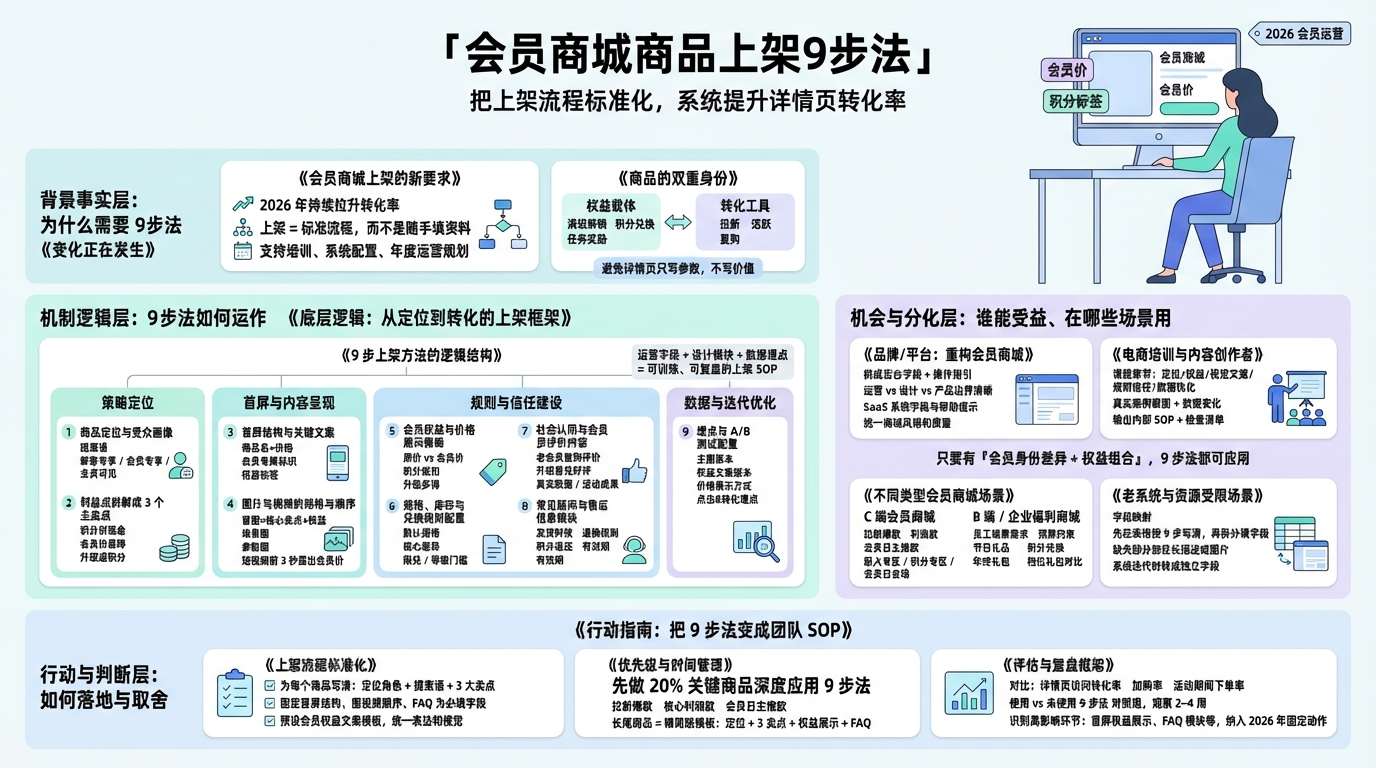 会员商城上架前要做什么？