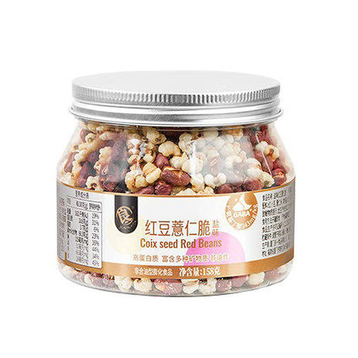 158g良一红豆薏仁脆罐装 商品图0
