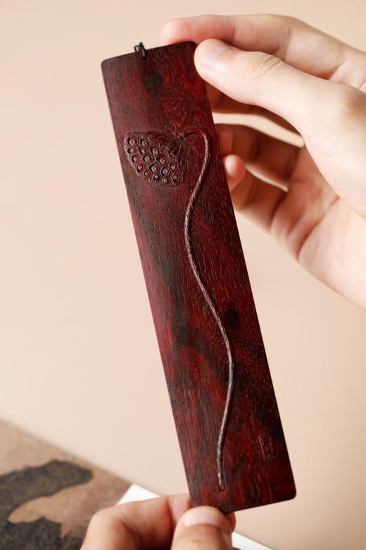 莲蓬°小叶紫檀书签 商品图1