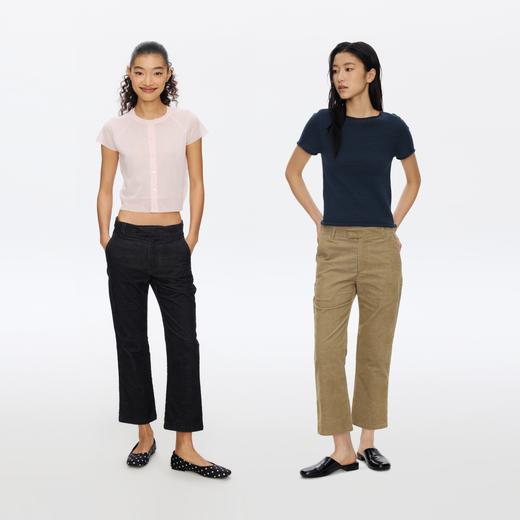 Oneup复古灯芯绒九分裤 商品图4