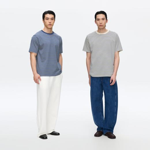 Oneup条纹短袖T恤 商品图4