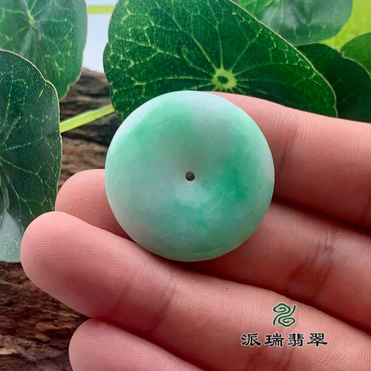 派瑞翡翠 翡翠平安扣 糯冰 飘花 商品图1