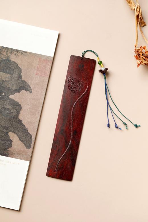莲蓬°小叶紫檀书签 商品图2