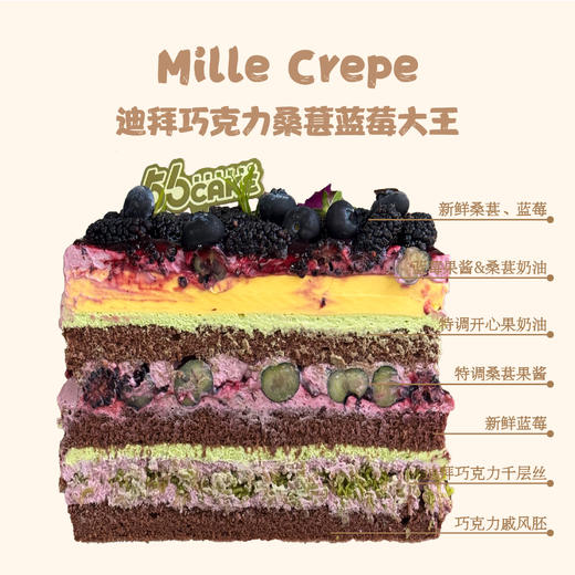 【店铺招牌】迪拜巧克力桑葚蓝莓大王（法国铁塔淡奶油） 商品图1