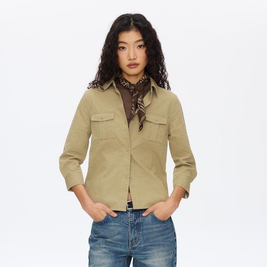 Oneup合身工装衬衫 商品图0