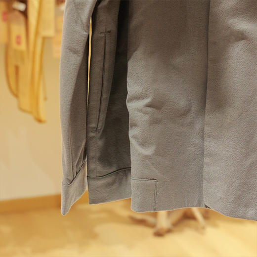 【抖音专属】新中式男款外套(19801618-细花灰) 商品图2
