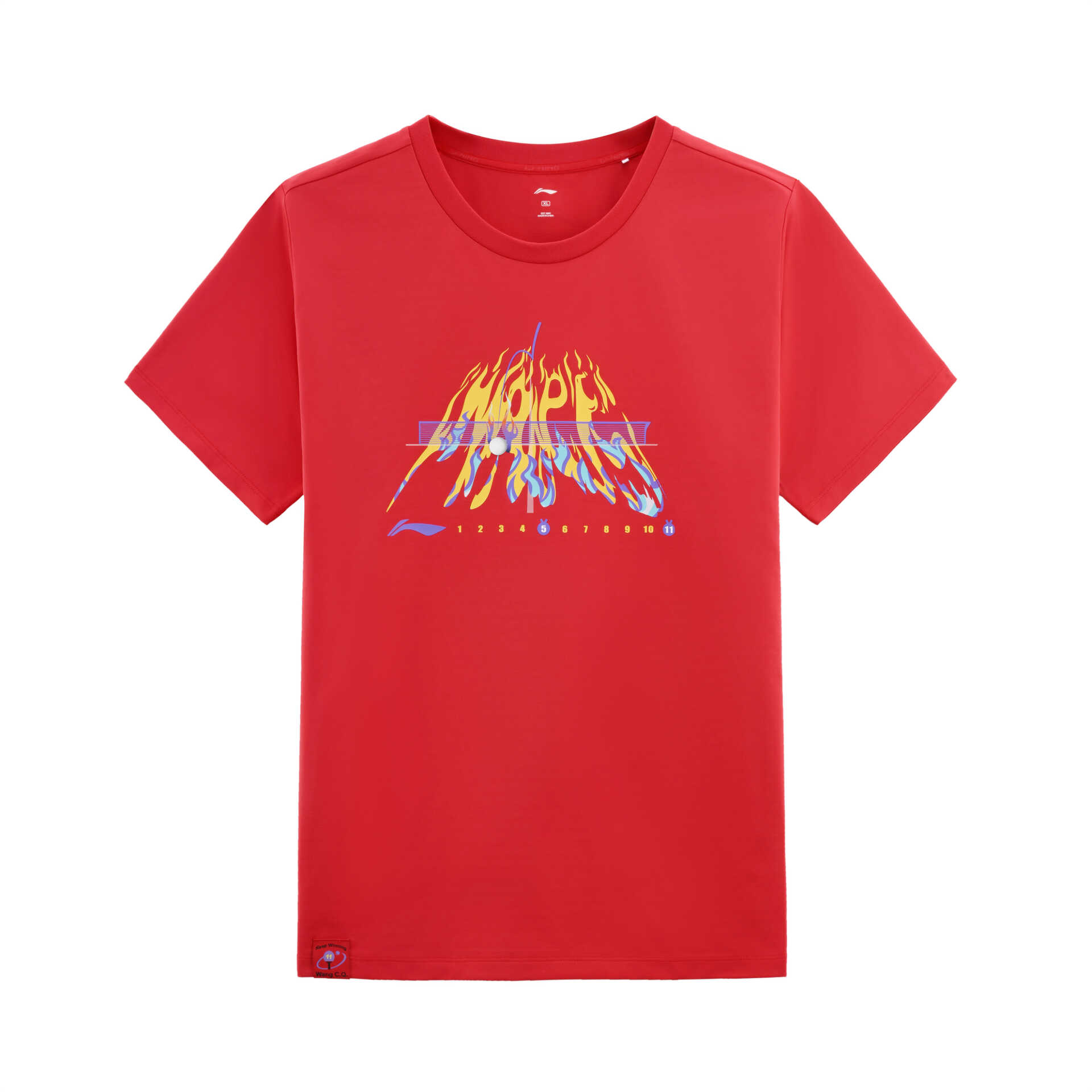 【“钦”刻达成】李宁乒乓球系列王楚钦同款夏季短袖文化衫AHSW939-6