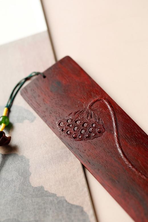 莲蓬°小叶紫檀书签 商品图7