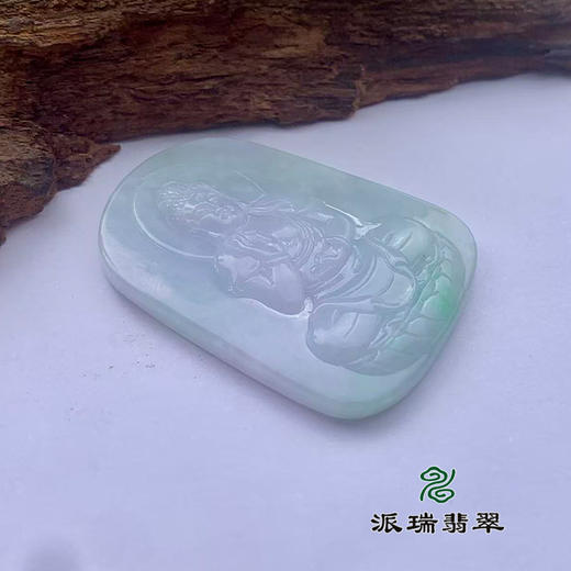 派瑞翡翠 翡翠挂件 糯冰 飘花 商品图3