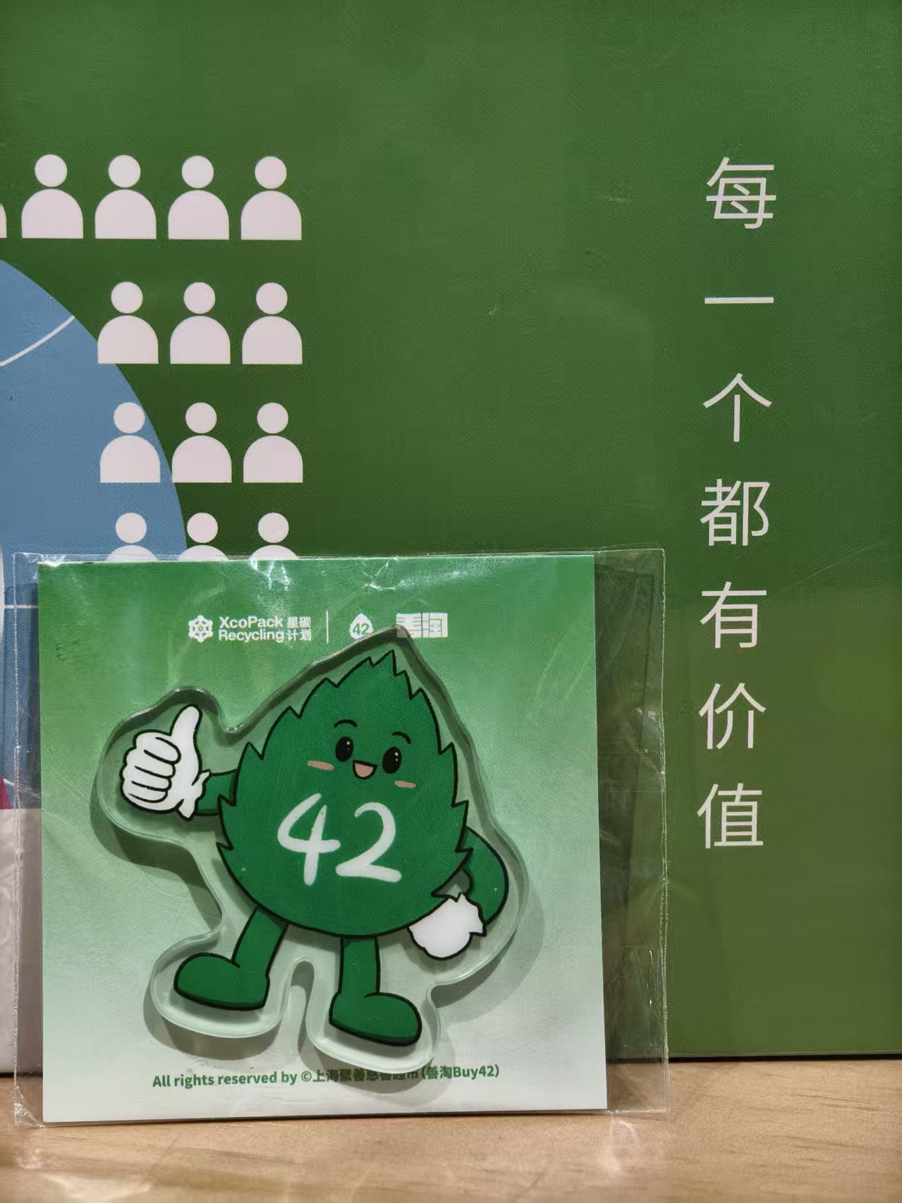 善淘 Buy42× 星碳计划联名亚克力冰箱贴 环保公益文创家居小物 高清图案质感通透 装饰冰箱实用美观 传递低碳生活与爱心力量