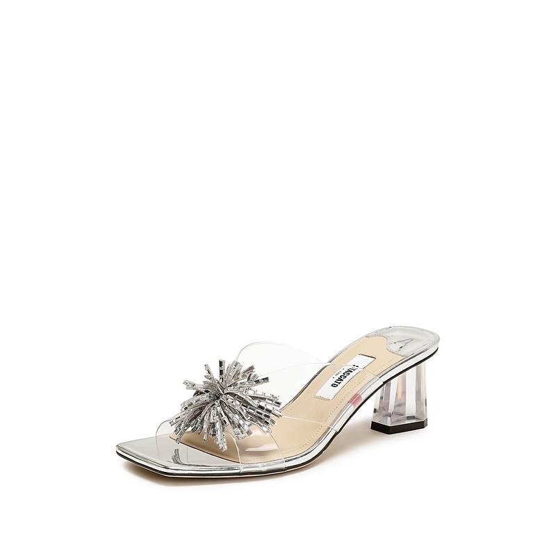 思加图 2026夏季新款仙女鞋时装拖粗跟凉拖鞋外穿女凉鞋 EC403BT6【男服】【广百北京路店】