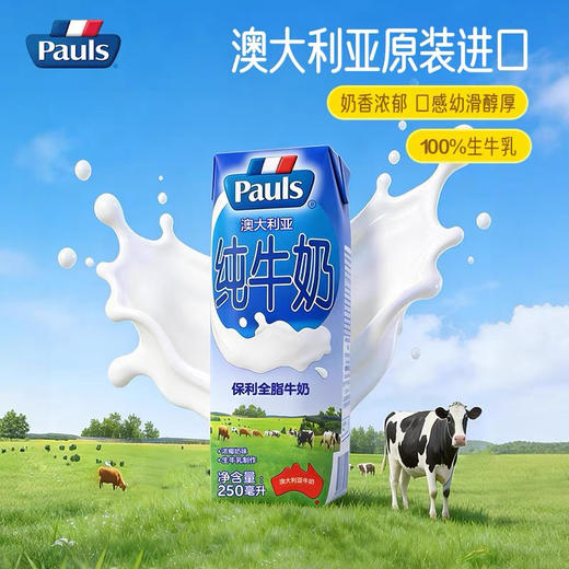 保利全脂牛奶250ml 商品图0