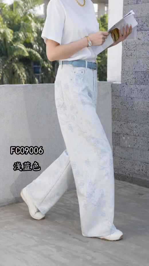 女装25秋冬新品休闲牛仔弯刀长裤2235-FC09006 商品图3