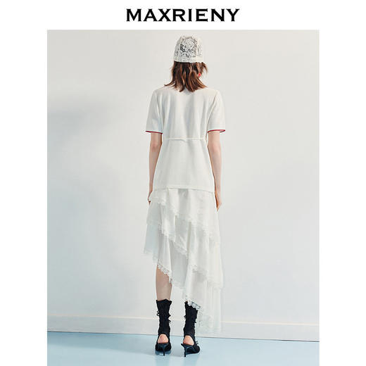 玛克门店发货：MAXRIENY甜美风樱桃钉珠绣花短袖毛衫收腰系带上衣(货号:MC86SW267) 商品图3