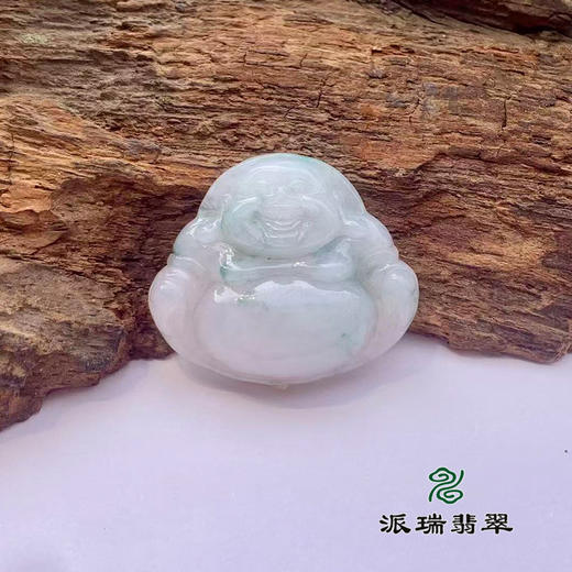 派瑞翡翠 翡翠佛 糯种 飘花 商品图0