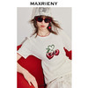 玛克门店发货：MAXRIENY甜美风樱桃钉珠绣花短袖毛衫收腰系带上衣(货号:MC86SW267) 商品缩略图2