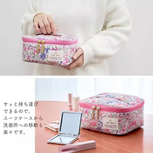 【日本进口】 Cyalel×三丽鸥 卡通收纳包 大容量化妆包 梳妆笔刷袋 旅行防水 商品图1