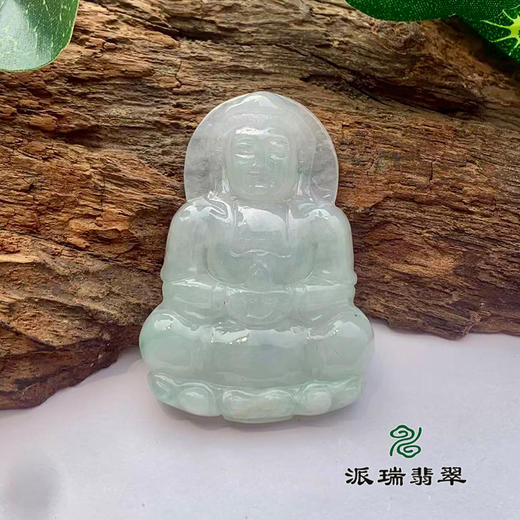 派瑞翡翠 翡翠观音 糯种 浅绿 商品图0