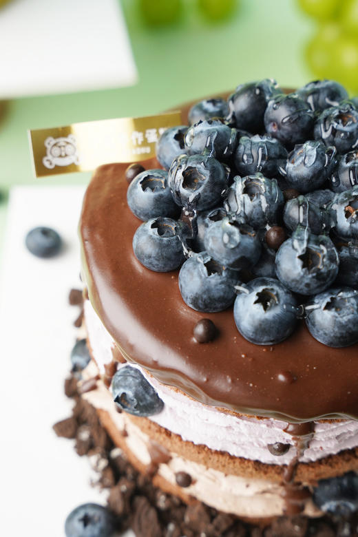 蓝莓黑巧裸蛋糕（双重奶油口味） 商品图3