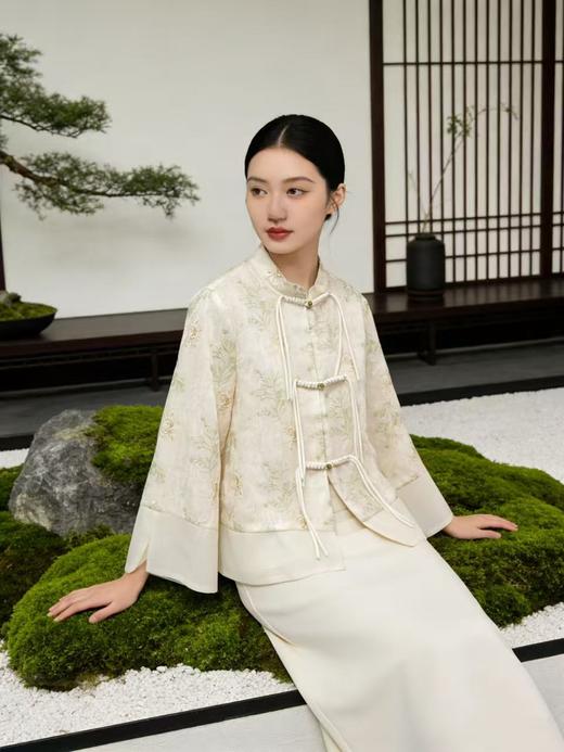 重工刺绣【自营】9927新中式盘扣圆扣宽松休闲外套-喜出 商品图1