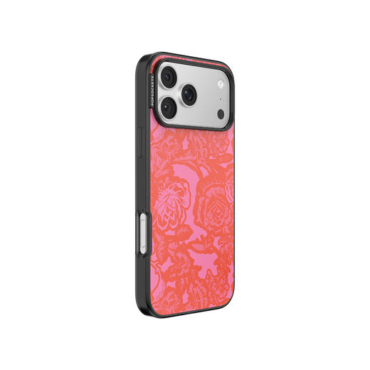 【闪亮派对】红粉蕾丝 POPCASE手机壳 MagSafe Popcase磁吸款 红色 iPhone17/16/15/14/13 商品图0