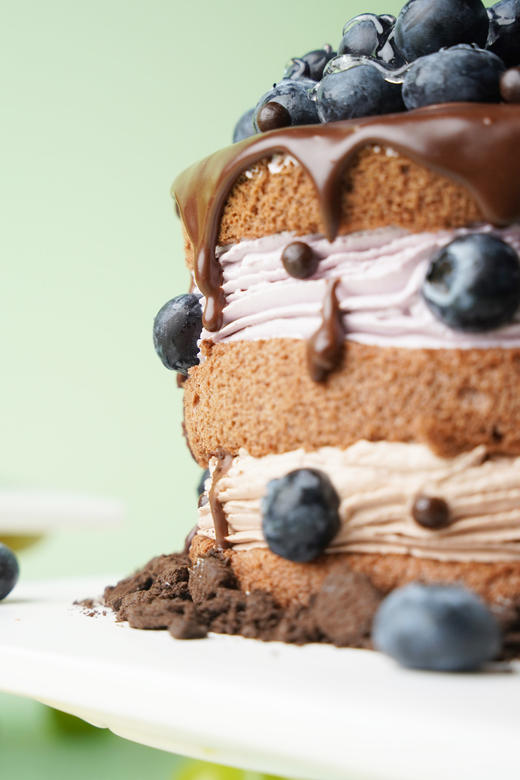 蓝莓黑巧裸蛋糕（双重奶油口味） 商品图5