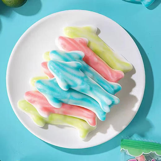 【新品限时购】菲尼彩虹魔毯造型酸味/草莓味/混合果味/西瓜味软糖45g 064622/623/624/625 商品图2