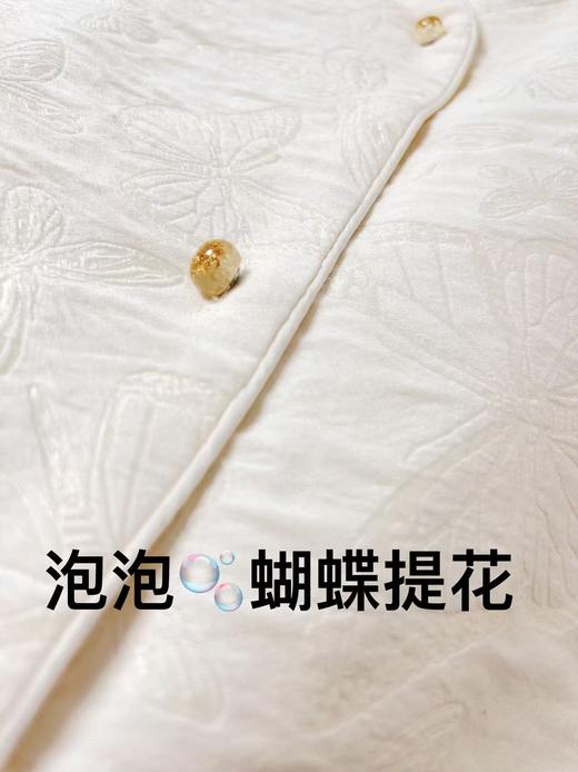 宽松新中式【自营】新中式禅意风蝴蝶提花卷边袖宽松外套-喜出 商品图4