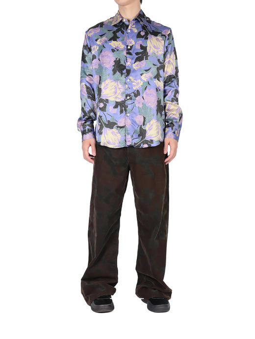 ERL | 紫色花卉衬衫 商品图1