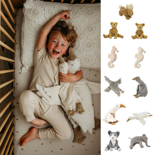 德国SENGER玩偶白鹅灰鹅象小兔包米熊猫海马 商品图0