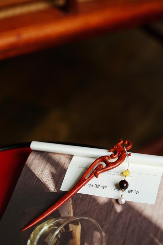 凤兮°小叶紫檀发簪 商品图4