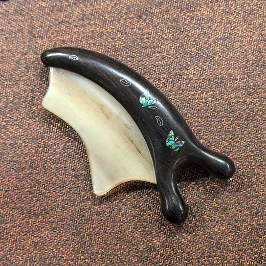 紫光檀羊角刮痧板 商品图0