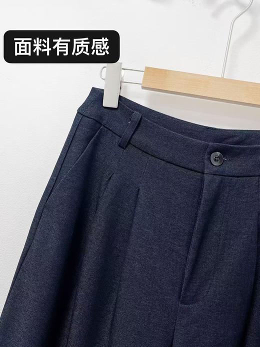 418良粉节|2026 活动爆款 很有质感【自营】6136 韩系休闲百搭春季阔腿裤-喜出 商品图4