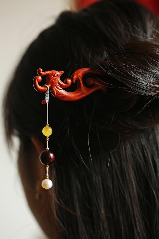 凤兮°小叶紫檀发簪 商品图5