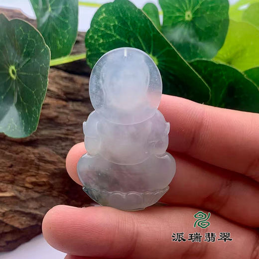 派瑞翡翠 翡翠观音 糯种 飘花 商品图2