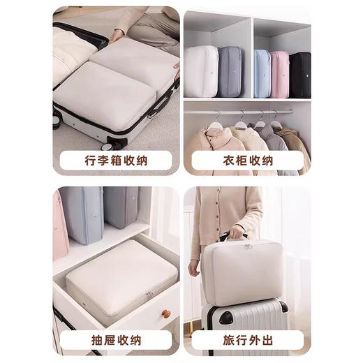 羽绒服收纳袋 家用装衣物压缩袋 行李搬家整理袋子 2件套 商品图4