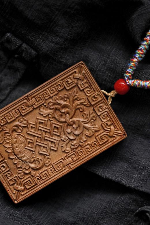 普贤菩萨/文殊菩萨°老山檀香吊坠挂件 商品图12