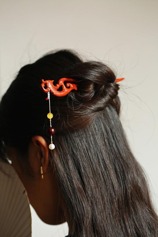 凤兮°小叶紫檀发簪 商品图8