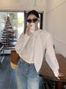 推荐！【自营】飘带～韩系高级感简约白色圆领衬衫女2026春季新款百搭衬衣-喜出 商品缩略图1