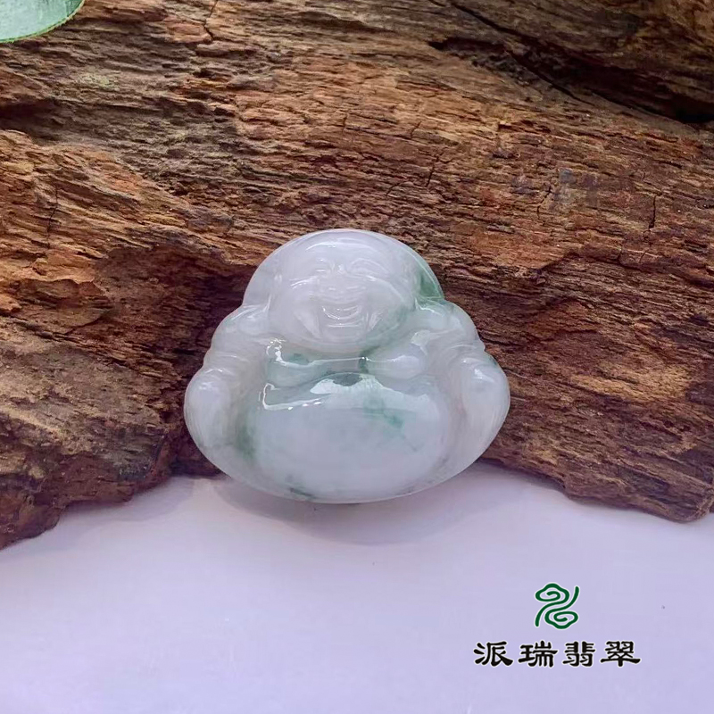 派瑞翡翠 翡翠佛 糯种 飘花