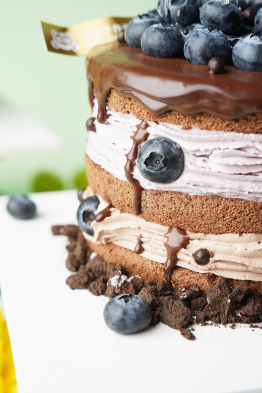 蓝莓黑巧裸蛋糕（双重奶油口味） 商品图7