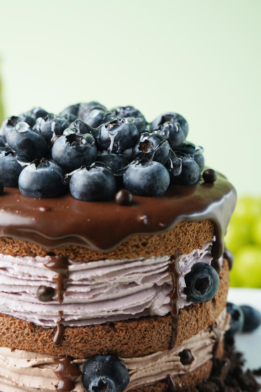 蓝莓黑巧裸蛋糕（双重奶油口味） 商品图6