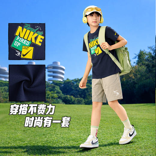 NIKE 3BRAND 夏 大童小童 短袖T/短裤 RWB-KS-1901 商品图4