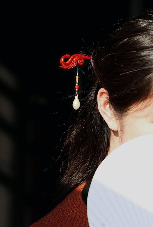 天鹅°小叶紫檀发簪 商品图8